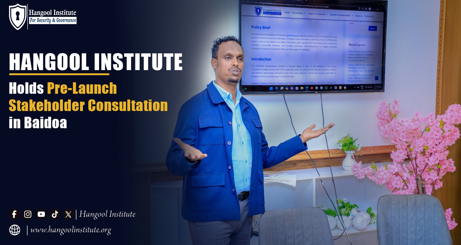Hangool Institute Pre-Launch Stakeholder Consultation in Baidoa